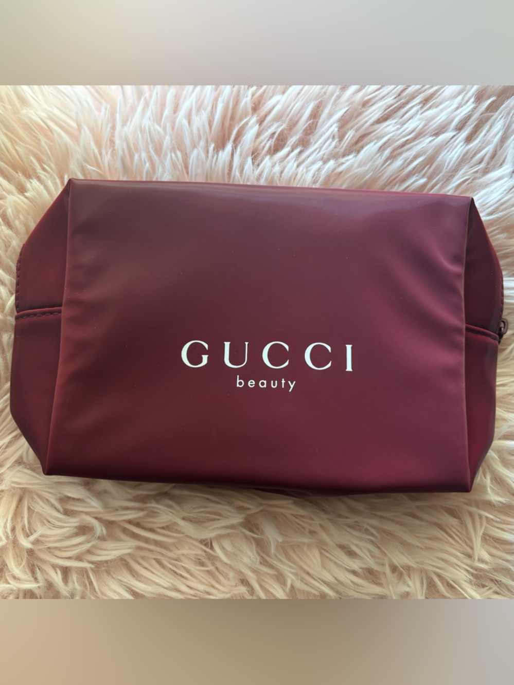 Gucci Burgundy Cosmetic Pouch